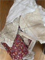 2 Box of doilies, spreads, placemats and more