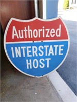 Authorized Interstate Host wood sign (42 x 42)