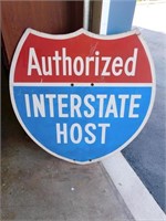 Authorized Interstate Host wood sign (42 x 42)