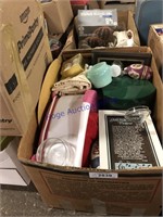 2 BOXES--HOME DECOR, FOOT SPA, COFFEE MAKER, ETC