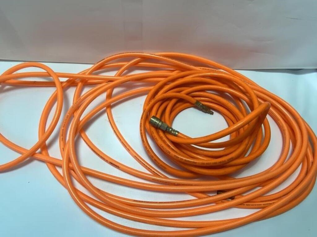 2- orange air hoses - air compressor 3/8” 300 psi