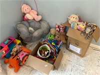 Stuffed animals, toys, all