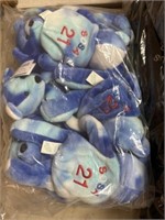 6 count blue Sosa collectible teddy bears