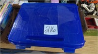 Blue Plastic Storage Box