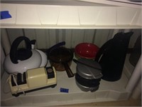 Skillet, tea kettle, bowls, Pyrex, and more