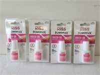 4 kiss powerflex brush on nail glues