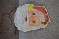 Plastic Light Up Santa Head