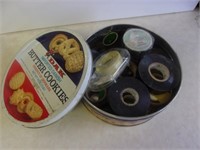 Tin Of Assorted Rolls Electric & Scotch Tape