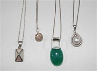 Qty of pendants to incl. sterling silver,