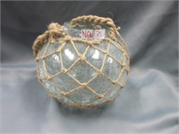 glass ball plant/ candle holder .