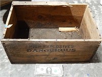 18" x 12" x 9" Explosives Wood Box