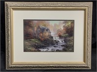 Thomas Kinkade Print On Paper. ‘Cobblestone Mill’