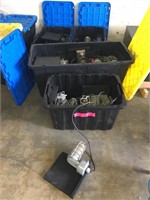 Approx 22 Industrial Lights In Tough Totes
