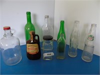 Various glass bottles