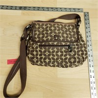 Fossil Brown and Tan Handbag With Shoulder Strap