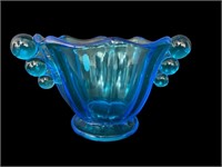 Vintage Fenton Glass Mulberry Blue Bowl