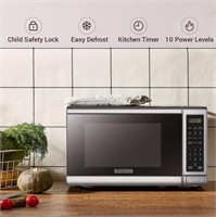 Digital Microwave Oven with Turntable Push-Button