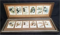 12 vintage framed Harrison Fisher postcards