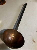 Hammered copper ladel