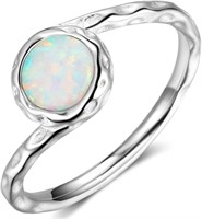 Round 2.04ct Fire Opal Twisted Solitaire Ring