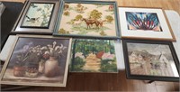 Lot of 6 VTG Framed Pictures