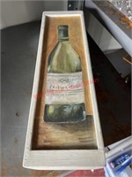 Wood wine box with contents  (Connex 2)