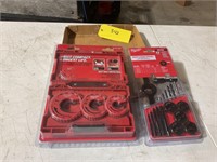 Milwaukee tubing cutter set tap and die