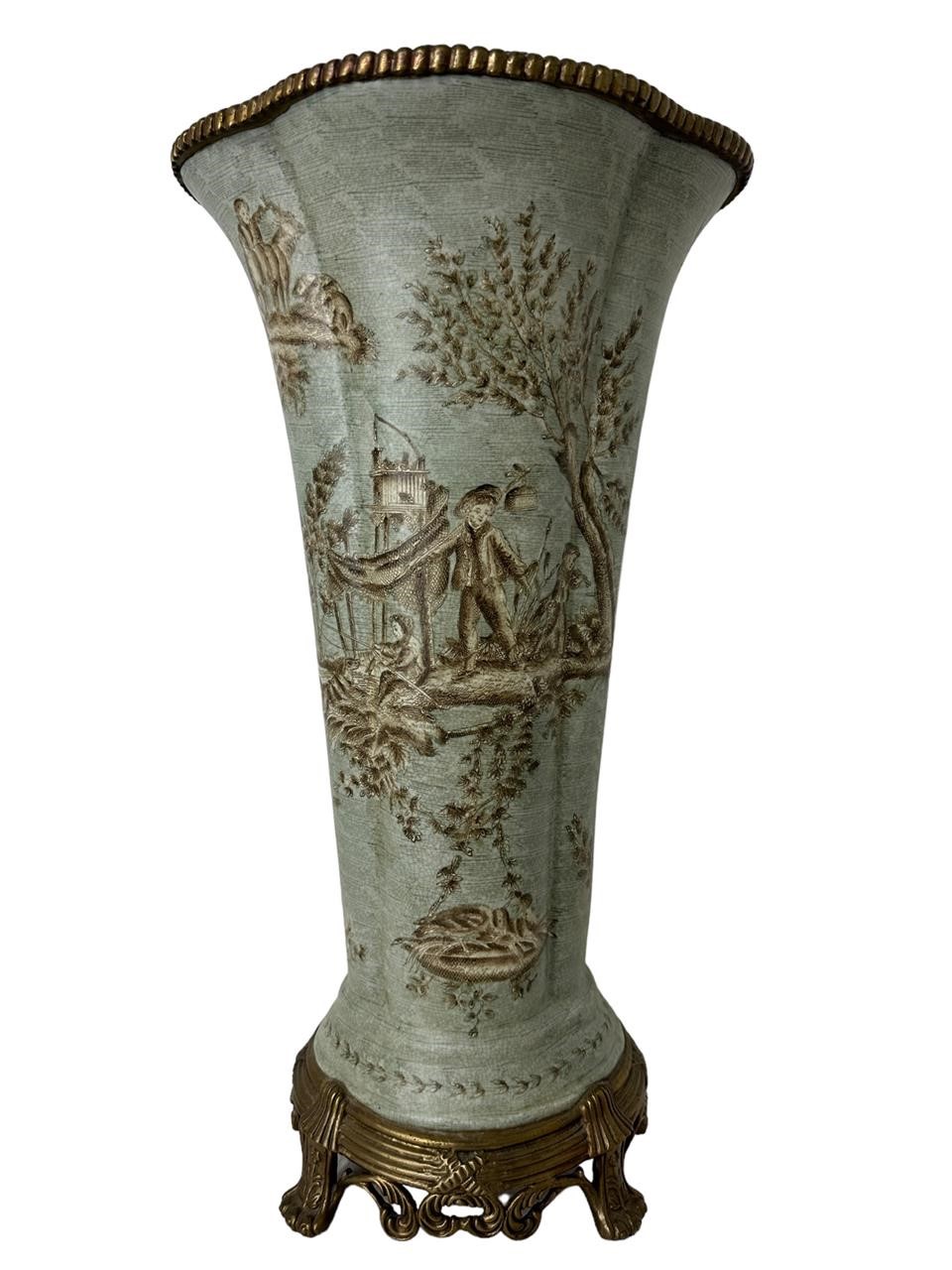Slim Wong Lee Ormolu Mounted Porcelain Vase