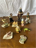 Lots of collectible porcelain miniature figurine