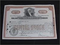 Vintage Railroad Stock Certificate