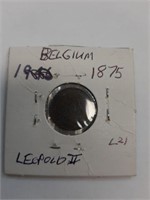 1875 BELGIUM 2 CENTS  LEOPOLD II     VERY GOOD