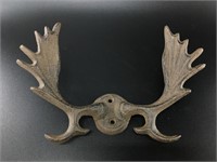 Cast iron elk antler wall hanging, could be used t