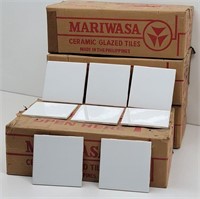 (4 Boxes) Mariwasa Ceramic Glazed Tiles White