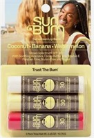 3Pcs Sun Bum Sunscreen Lip Balm