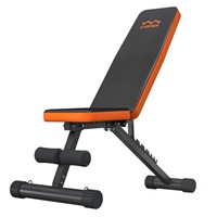 Lusper Weight Bench for Home Gym, Adjustable and