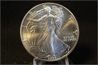 1991 1oz .999 Pure Silver Eagle