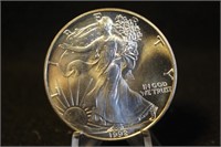 1992 1oz .999 Pure Silver Eagle