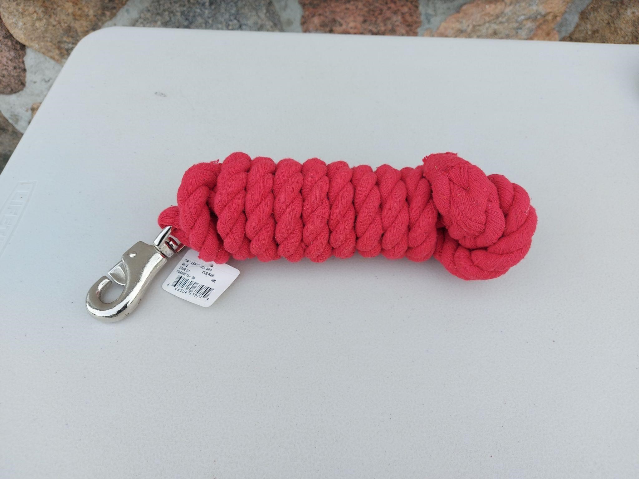 New Red Cotton Lead Rope