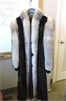 Full Length Mink & Fox Fur Coat