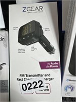 ZGEAE FM TRANSMITTER AND CAR CHARGER