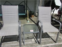 Patio Chairs - Glass Patio Stand