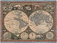 OLD MAP WALL TAPESTRY