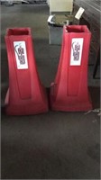 (2) poly fire extinguisher holders