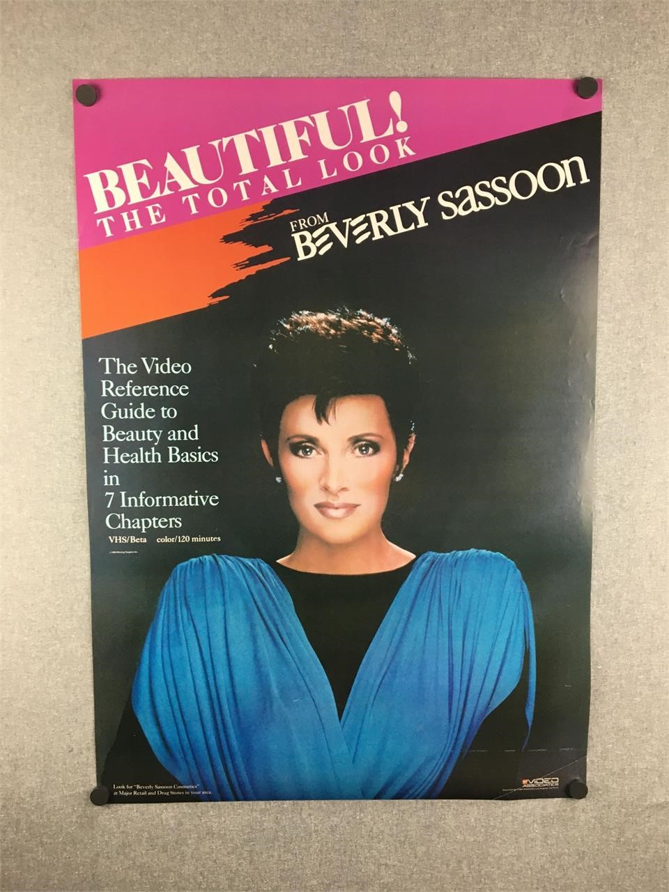 Vintage 1985 Beverly Sassoon VHS Poster