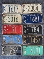 Kansas 1960, 61, 63, 64, 65, 66, 67, 68, 69, and