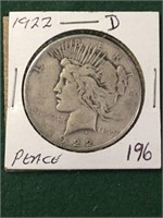 1922-D Silver Peace Dollar