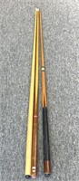 (3) Wood Pool Cues (One marked ‘Sportcraft 20oz’