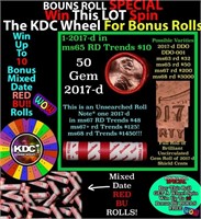 1-10 FREE BU RED Penny rolls with win of this 2017