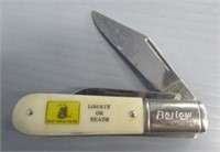 Advertising Barlow knife 2-blade Liberty or Death