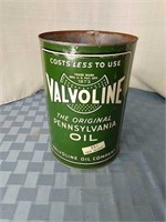 Valvaline oil can 5qt